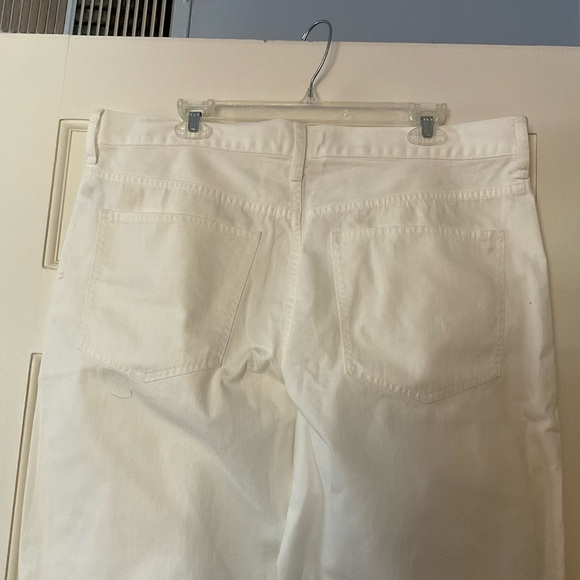 Madewell Low-Slung Straight Jeans Tile White Size 32 NWT Nautical Preppy Classic - Picture 8 of 13